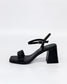 Luna Sole Petra Women's Heel Sandal Black Leather | Women's Footwear | Gretel Lane