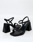 Luna Sole Petra Women's Heel Sandal Black Leather | Women's Footwear | Gretel Lane