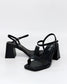 Luna Sole Petra Women's Heel Sandal Black Leather | Women's Footwear | Gretel Lane