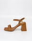 Luna Sole Petra Women's Square Heel Sandal Coconut Leather | Women's Shoes | Gretel Lane