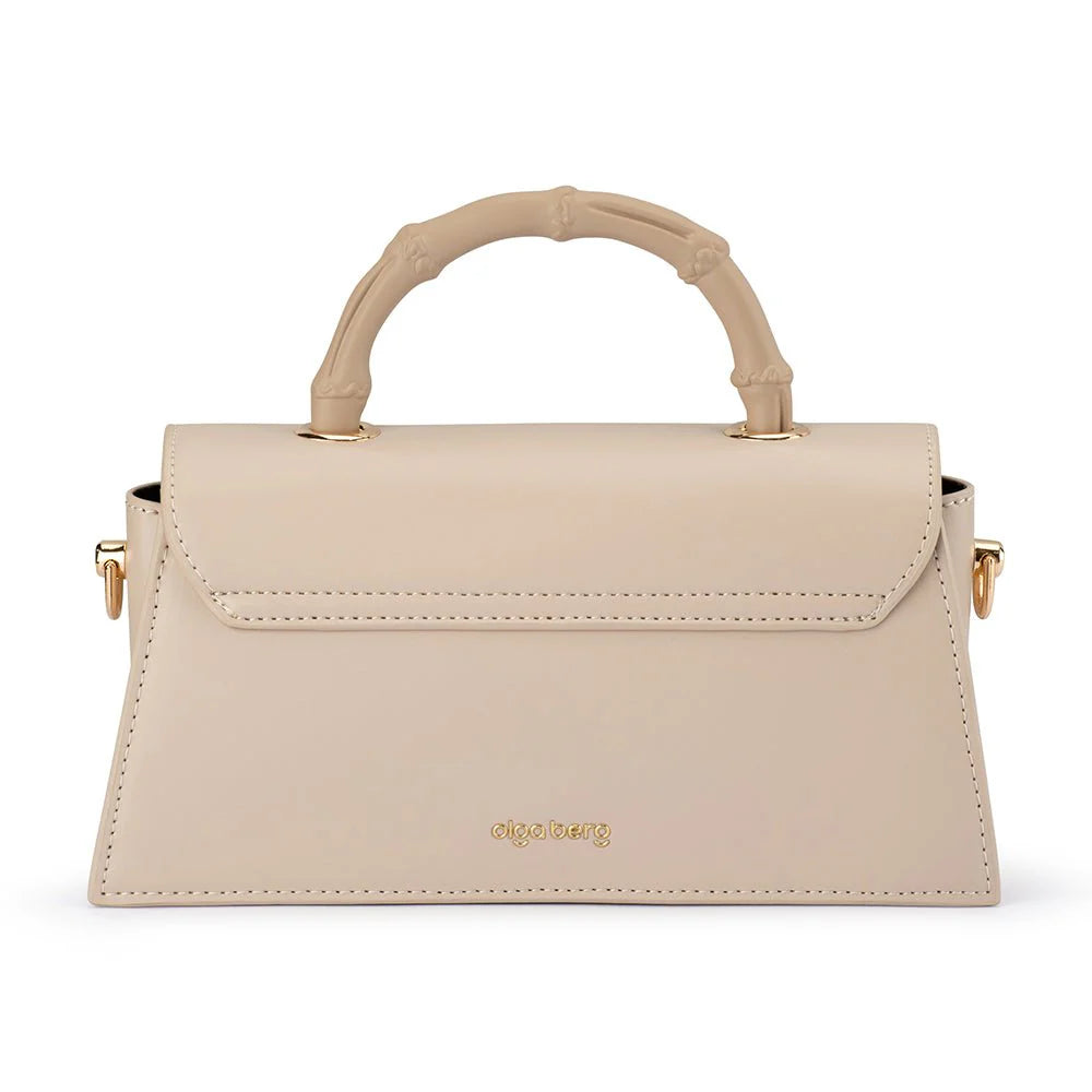 Phoebe Bamboo Handle Bag (Mink)