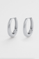 Pia Hoop - Large (Silver) | Silver Hoop Earrings
