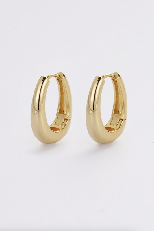 Zafino Pia Medium Hoop Earrings Gold | Women's Jewellery | Gretel Lane