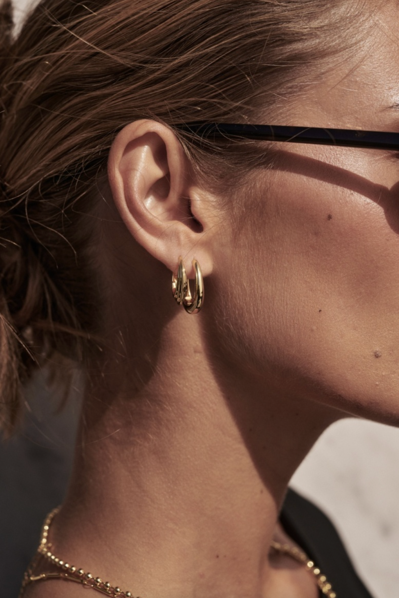 Zafinio Pia Hoop Earring - Large Gold | Women's Jewellery | Gretel Lane