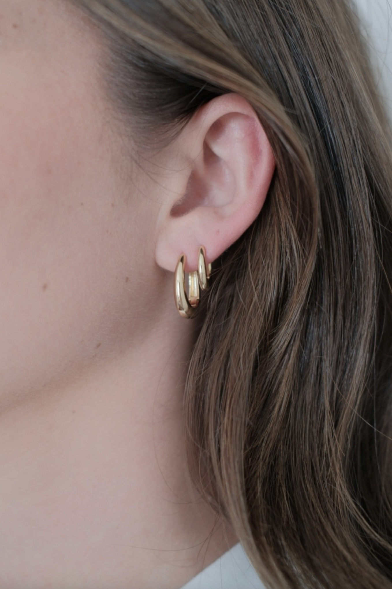 Zafino Pia Hoop Earring - Large Gold | Women's Jewellery | Gretel Lane