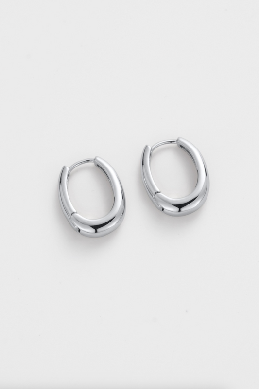 Zafino Pia Large Hoop Earrings Silver | Women's Jewellery | Gretel Lane