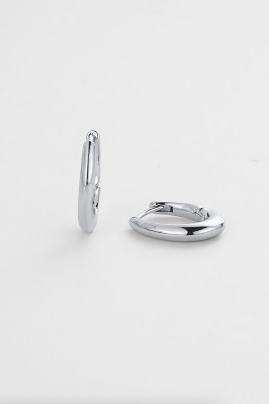 Zafino Pia Small Classic Hoop Earring Silver | Women's Jewellery | Gretel Lane
