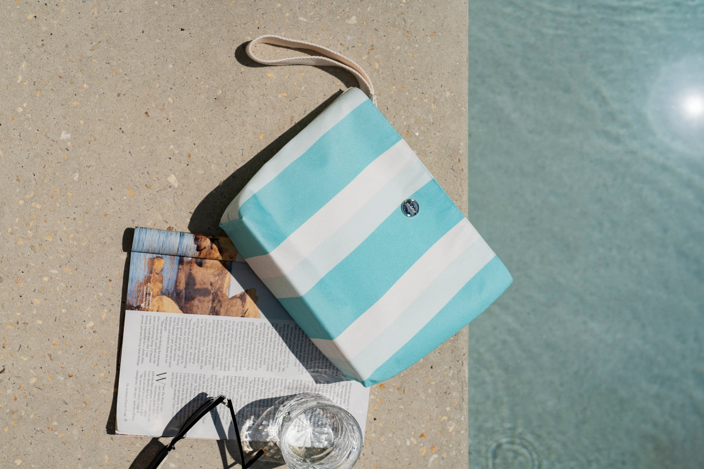 Picnicda Zip Clutch Aqua