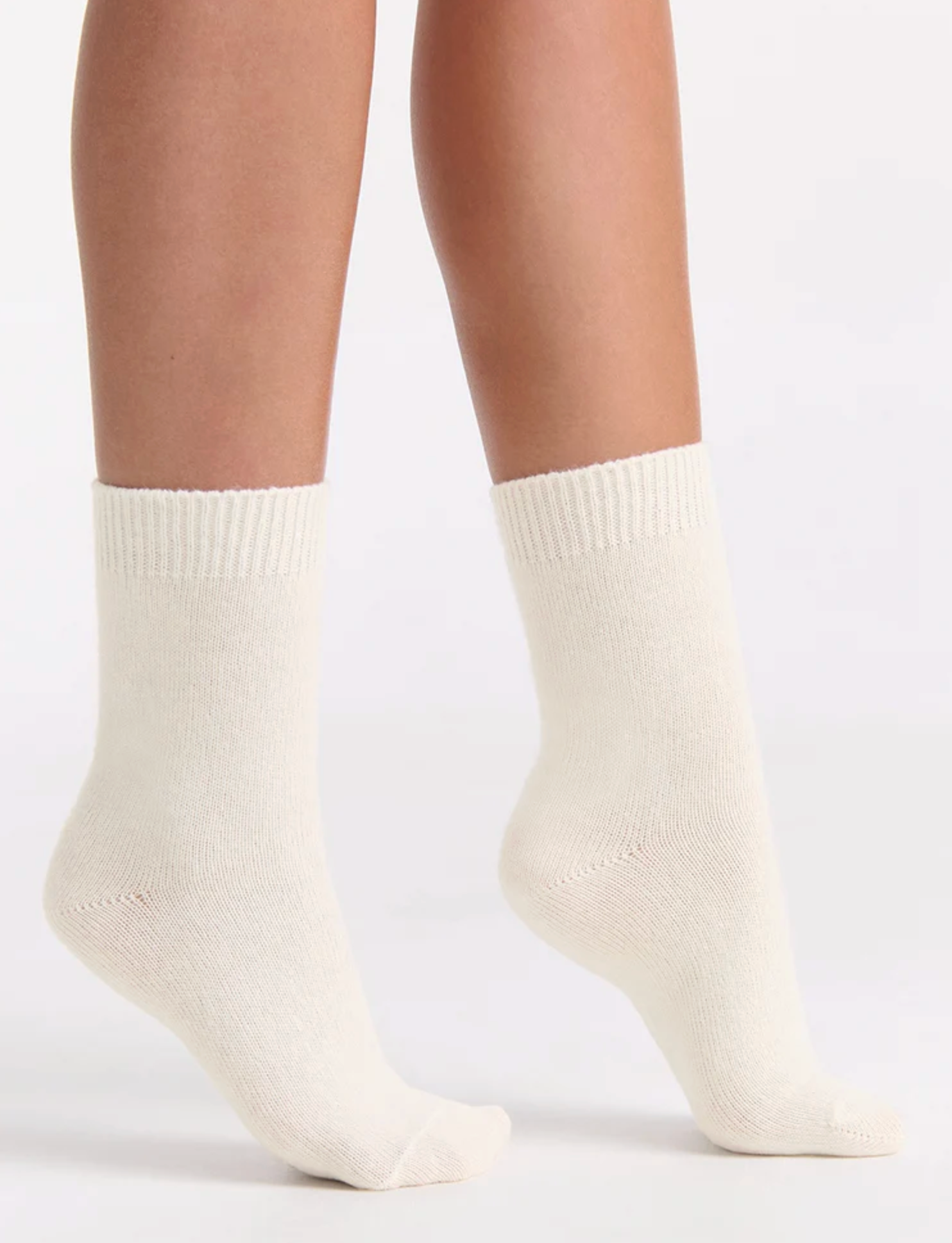 Levante Pina Wool Blend Crew Sock in Creme | Women's Socks | Gretel Lane