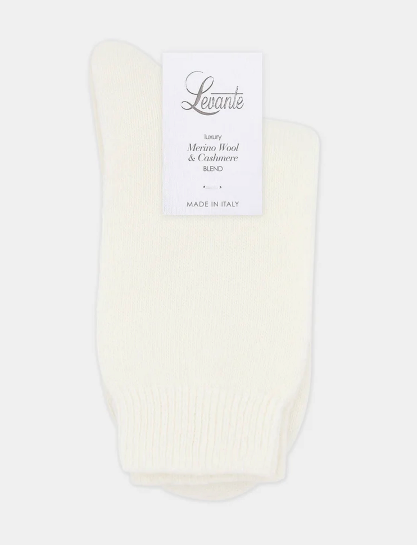 Levante Pina Wool Blend Crew Sock in Creme | Women's Socks | Gretel Lane