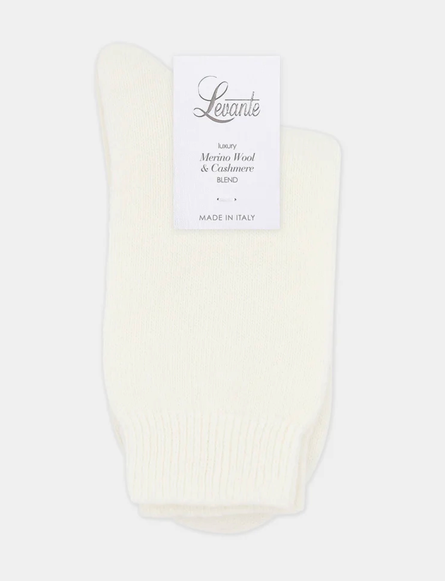 Levante Pina Wool Blend Crew Sock in Creme | Women's Socks | Gretel Lane