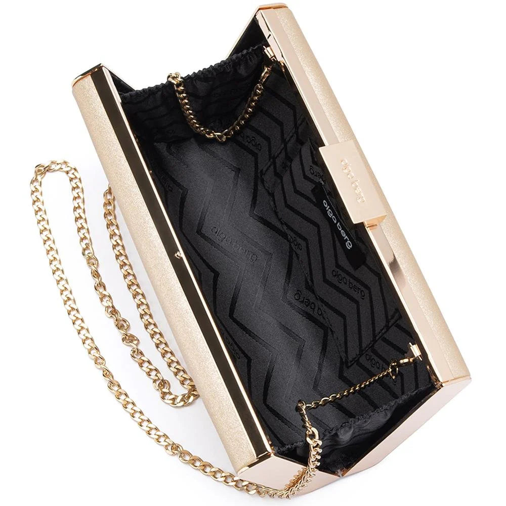 Precious Metallic Slimline Clutch (Champagne)