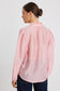 Premise Button Front High Neck Blouse (Blush Pink)