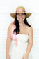 Priya Wide Brim Pink Ribbon