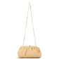 Queenie Gathered Woven Clutch (Natural)