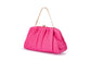 Queenie Gathered Woven Clutch (Pink)