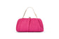 Queenie Gathered Woven Clutch (Pink)