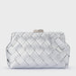 Quinn Woven Clutch (Silver)