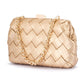 Quinn Woven Clutch (Gold)