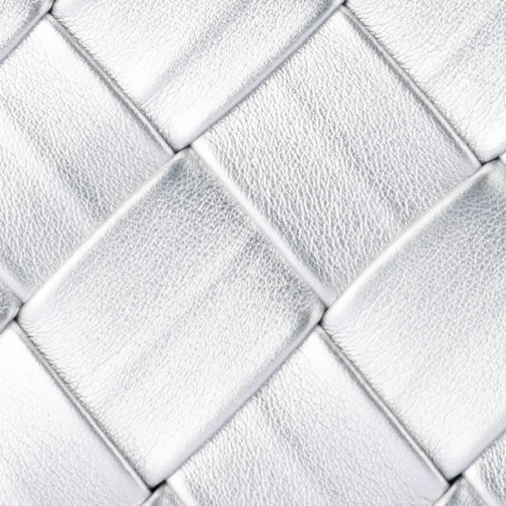 Quinn Woven Clutch (Silver)