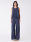 Revival Denim Top (Dark Blue Denim)