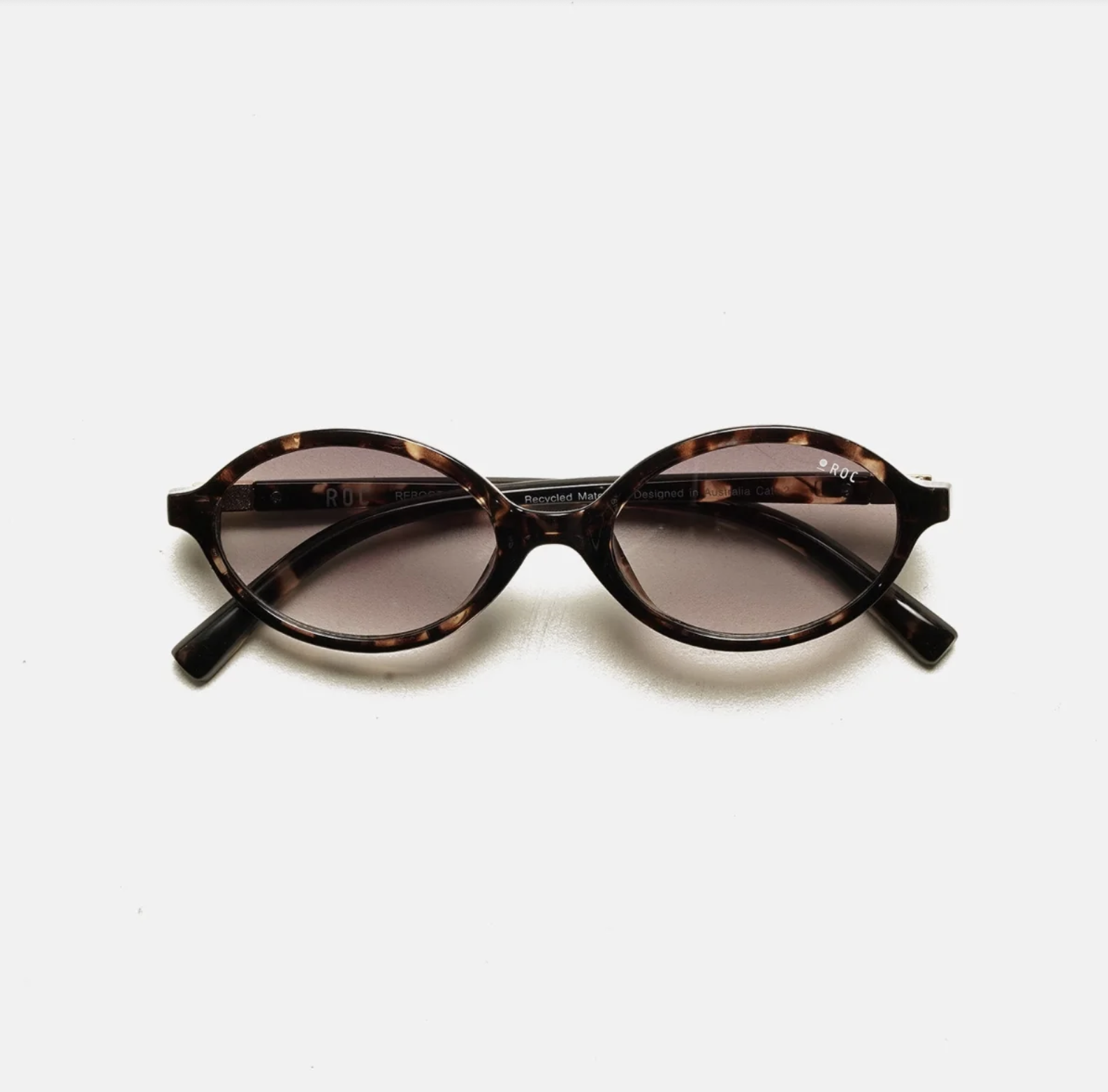 ROC Reboot Oval Sunglasses Tortoiseshell-Smoke | Women's Eyewear | Gretel Lane