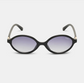 ROC Reboot Oval Sunglasses Black-Blue | Women's Eyewear | Gretel Lane