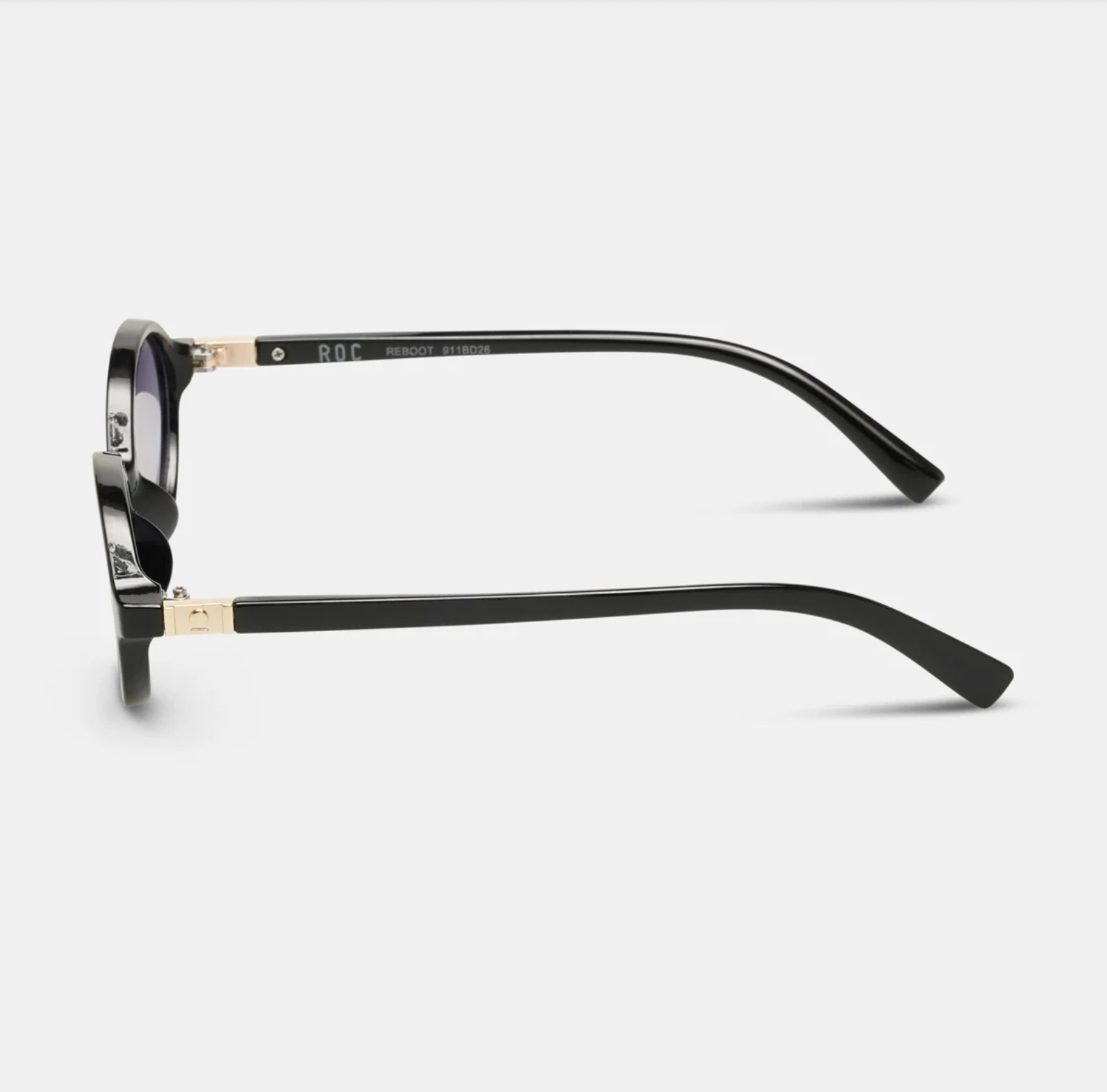 ROC Reboot Oval Sunglasses Black-Blue | Women's Eyewear | Gretel Lane