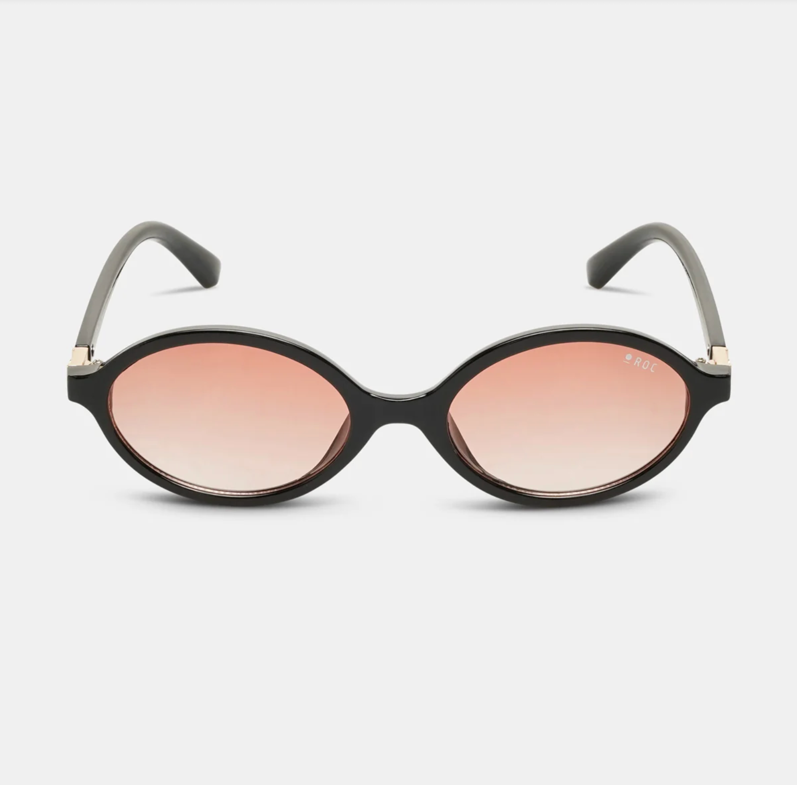 ROC Reboot Oval Sunglasses Black-Tangerine | Women's Eyewear | Gretle Lane