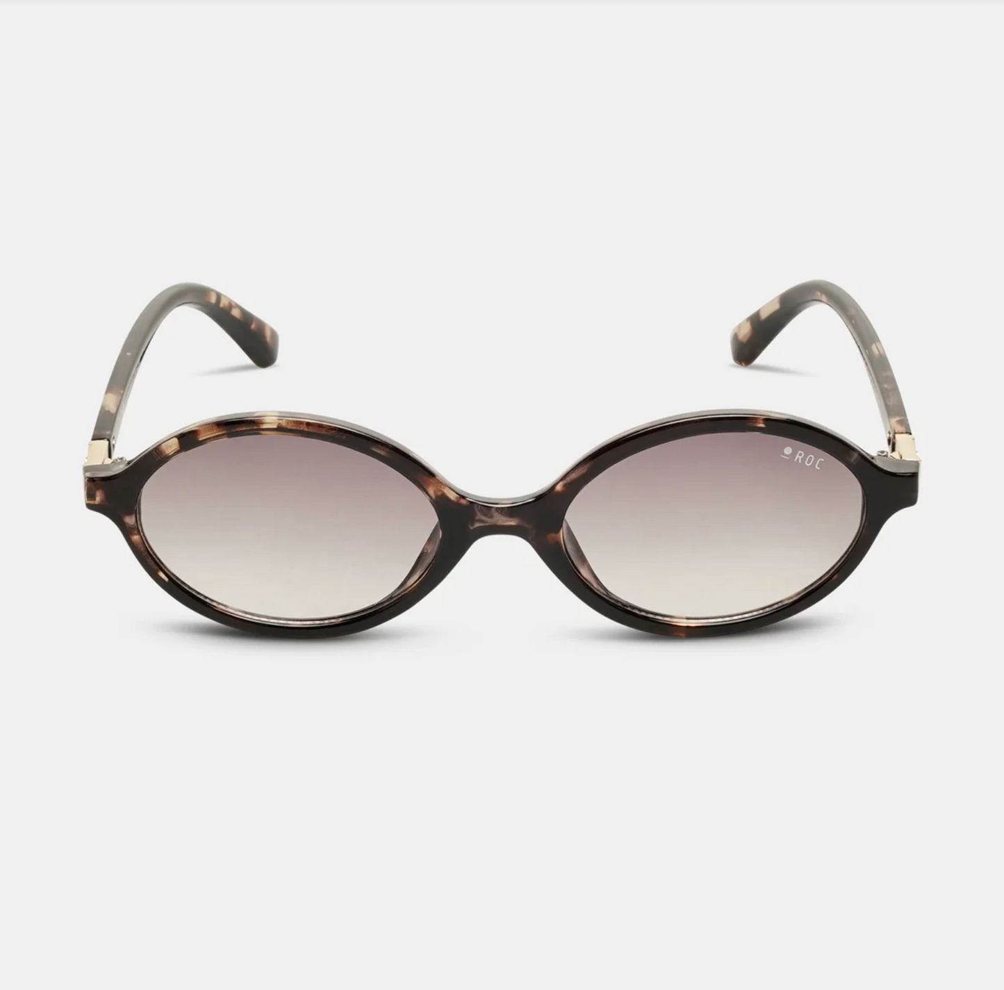 ROC Reboot Oval Sunglasses Tortoiseshell-Smoke | Women's Eyewear | Gretel Lane