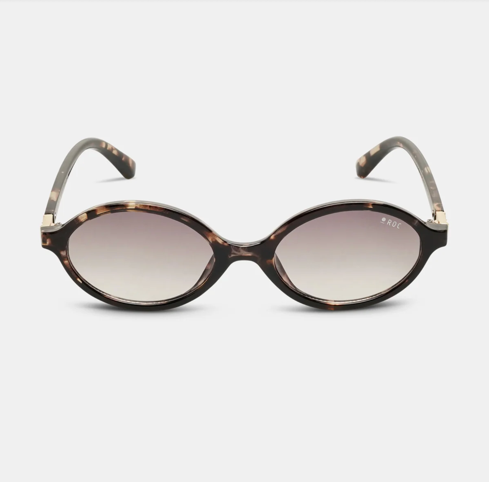 ROC Reboot Oval Sunglasses Tortoiseshell-Smoke | Women's Eyewear | Gretel Lane