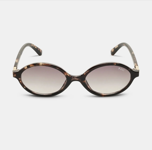 ROC Reboot Oval Sunglasses Tortoiseshell-Smoke | Women's Eyewear | Gretel Lane