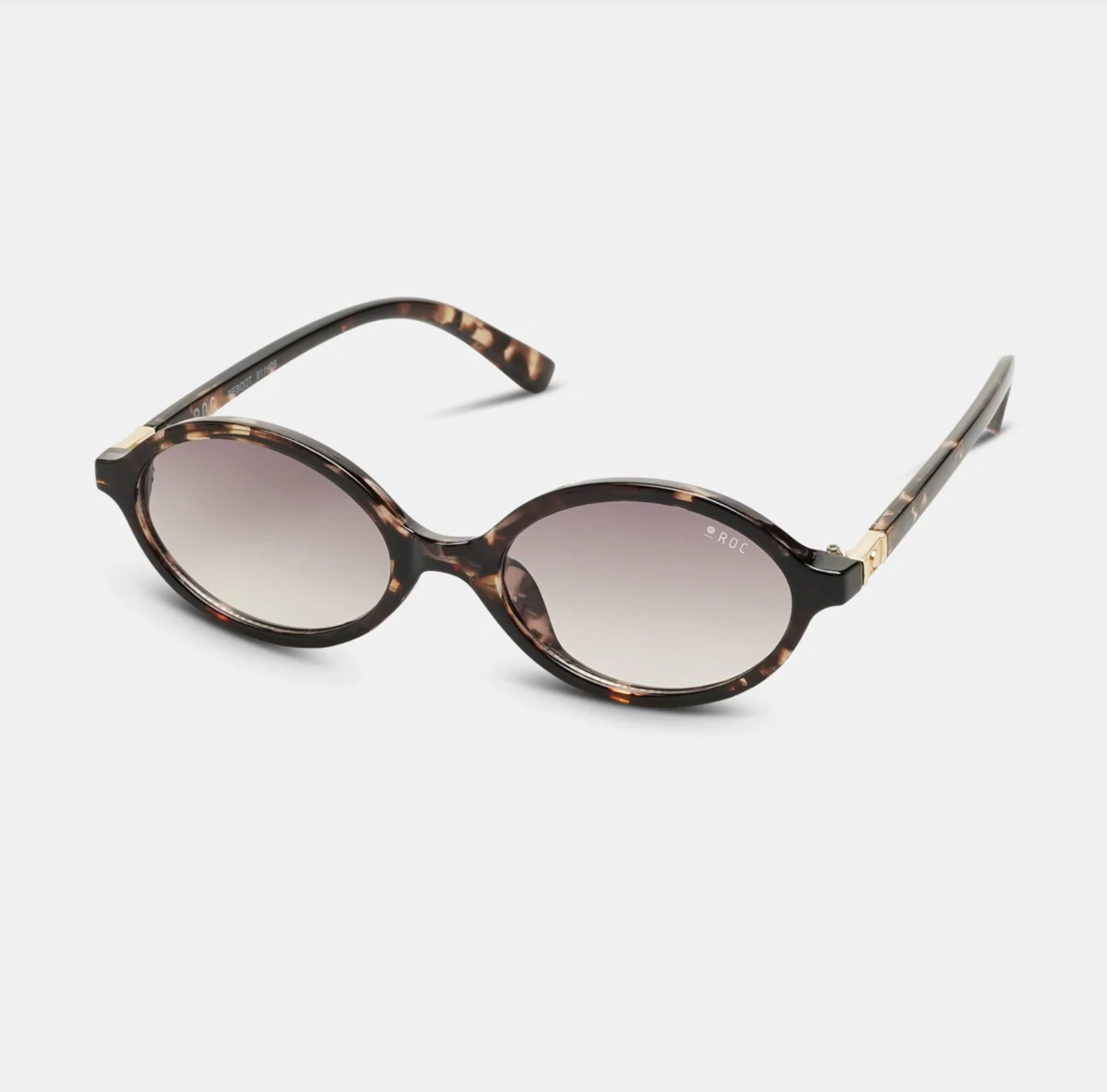 ROC Reboot Oval Sunglasses Tortoiseshell-Smoke | Women's Eyewear | Gretel Lane