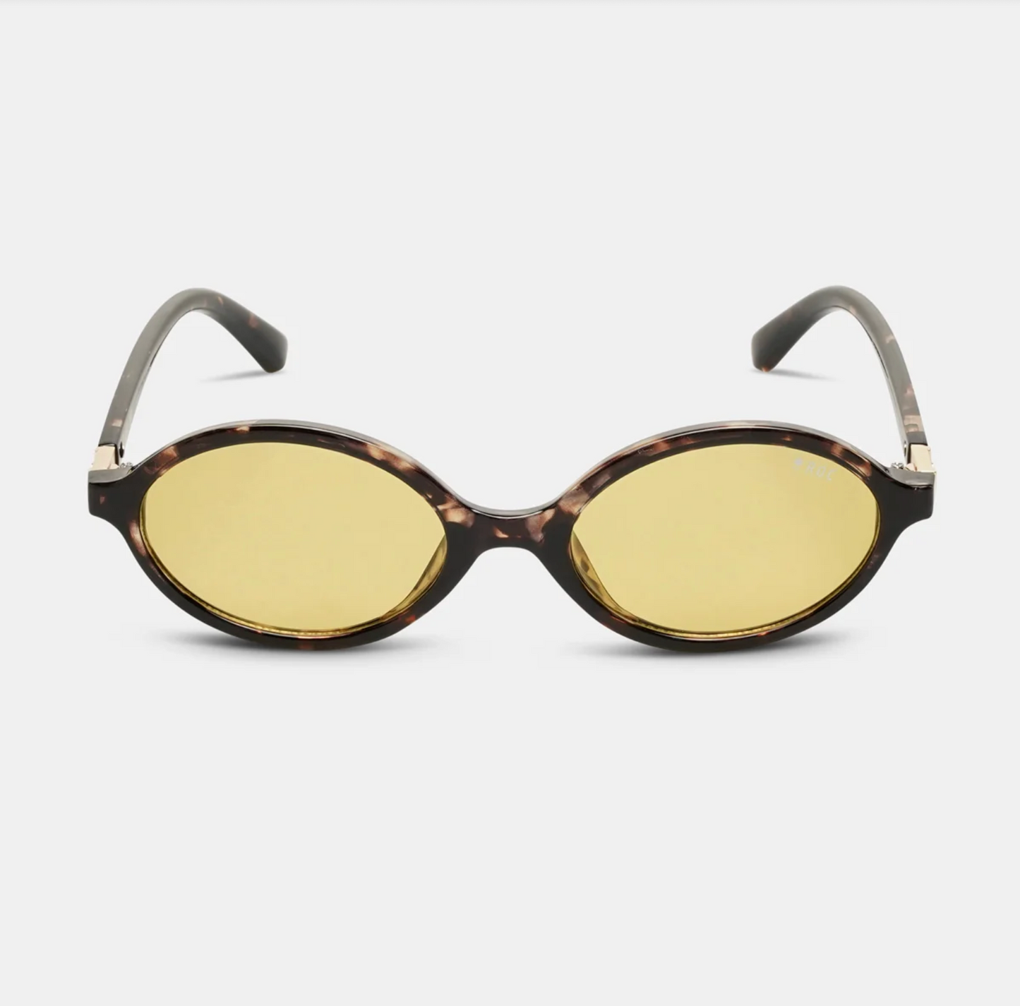 ROC Reboot Oval Sunglasses Tortoiseshell-Yellow | Women's Eyewear | Gretel Lane