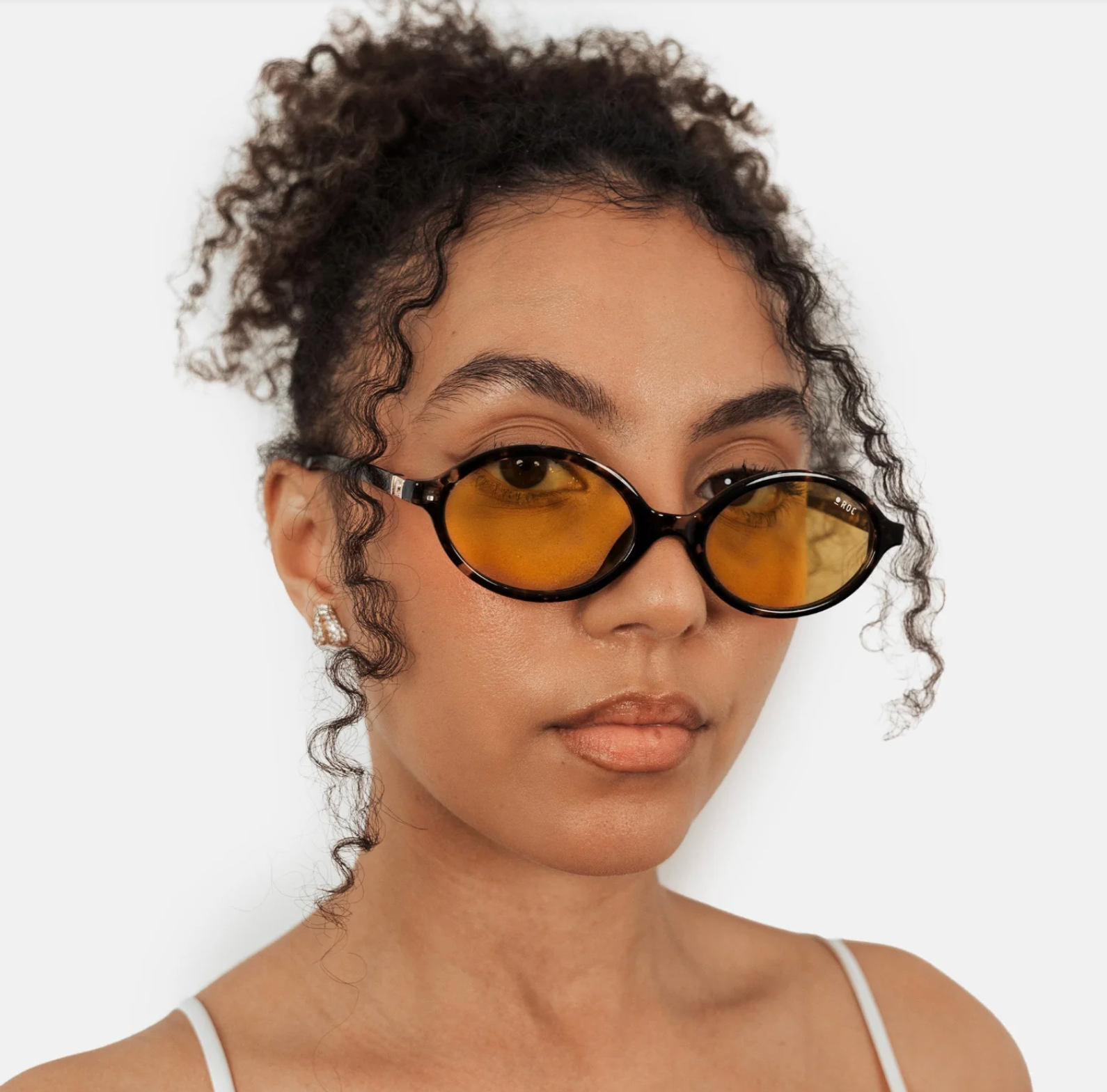 ROC Reboot Oval Sunglasses Tortoiseshell-Yellow | Women's Eyewear | Gretel Lane