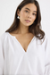 RE:UNION Revolutionary Linen Relaxed  Long Sleeve Top White | Women's Tops | Gretel Lane
