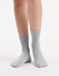 Ambra Rib Top Crew Sock - 2 Pair Pack in Grey Marle & Dahlia Pink | Women's Socks | Gretel Lane