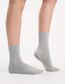 Ambra Rib Top Crew Sock - 2 Pair Pack in Grey Marle & Dahlia Pink | Women's Socks | Gretel Lane