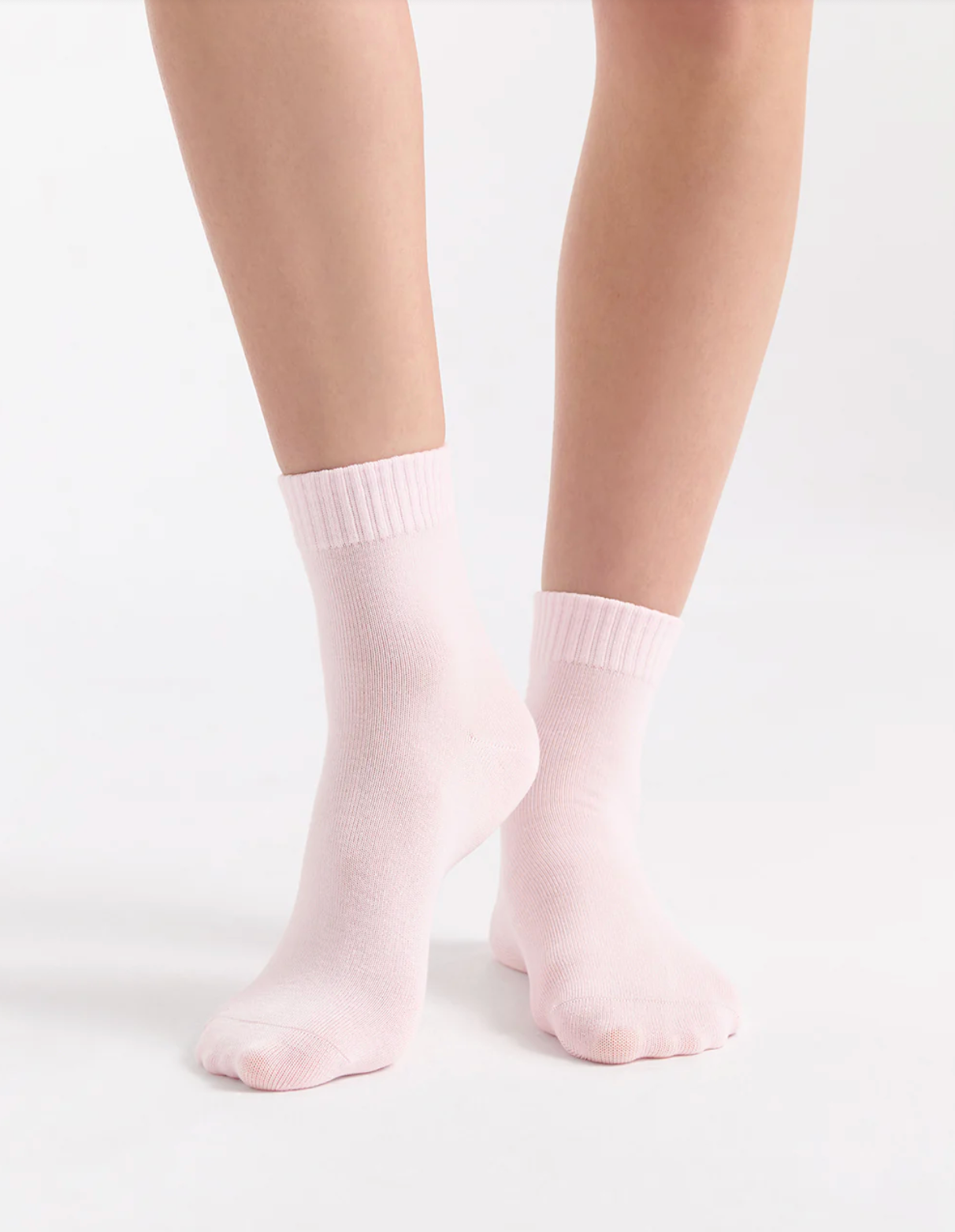 Ambra Rib Top Crew Sock - 2 Pair Pack in Grey Marle & Dahlia Pink | Women's Socks | Gretel Lane