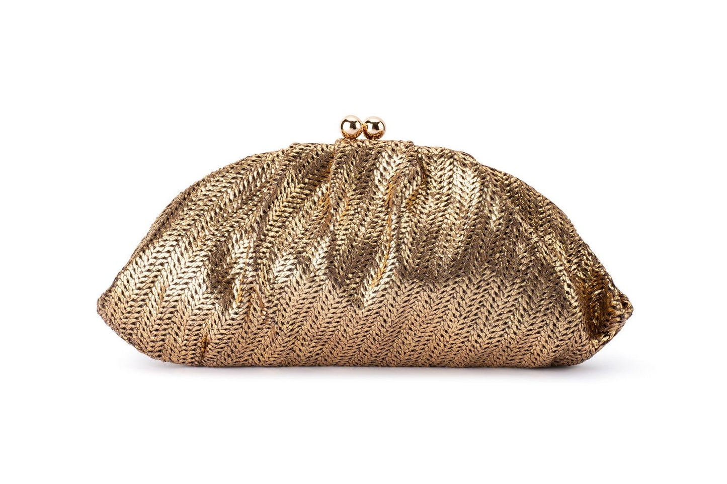 Rita Woven Clutch (Bronze)