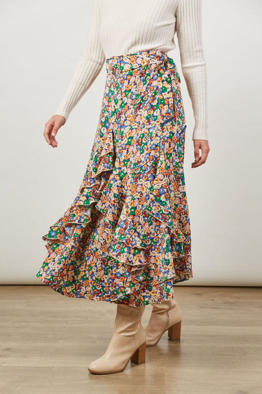 Romance Wrap Skirt (Meadow Bloom)