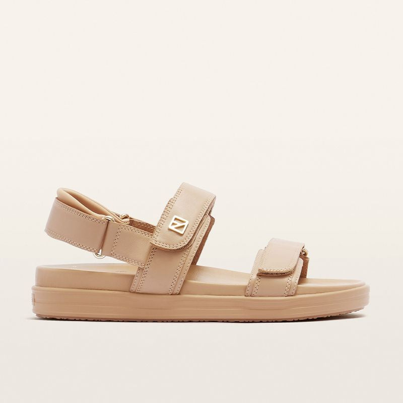 Frankie4 Rome Podiatrist Designed Leather Sandal Camel | Women's Footwear | Gretel Lane
