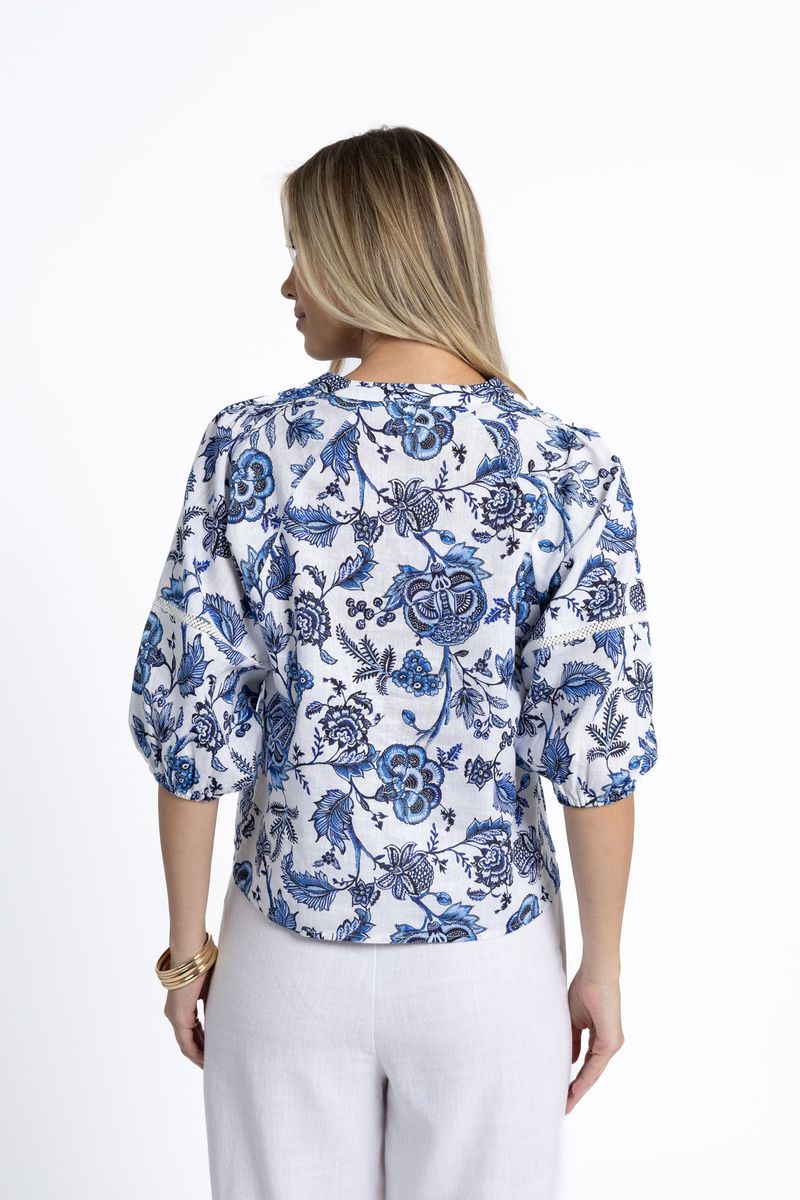 Rosa Blouse (Jardin Print)
