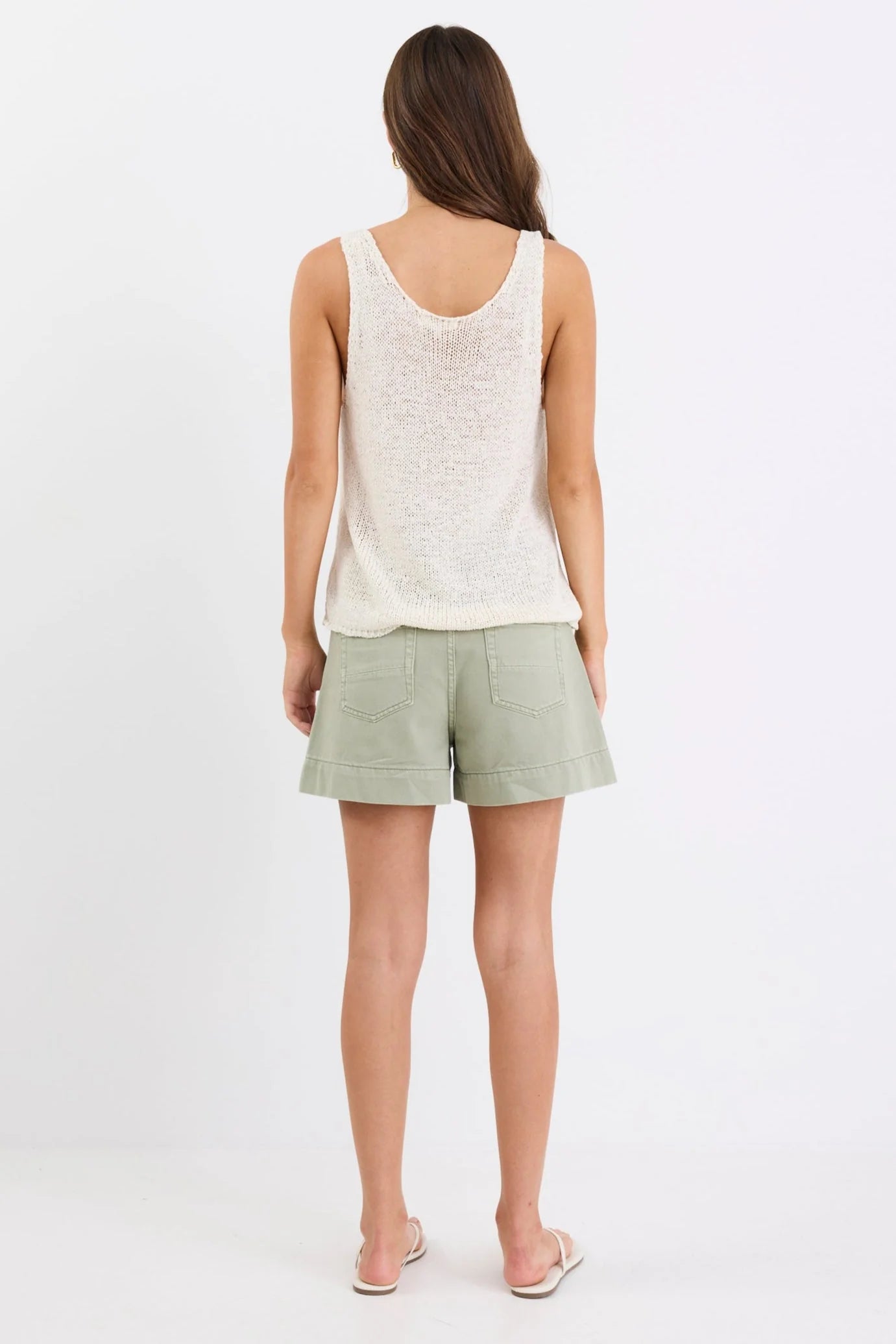 Rumble Denim Shorts (Khaki)