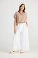 Positano Pant (White Linen)