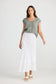 Pisa Skirt (White Linen)