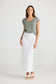 Pisa Skirt (White Linen)