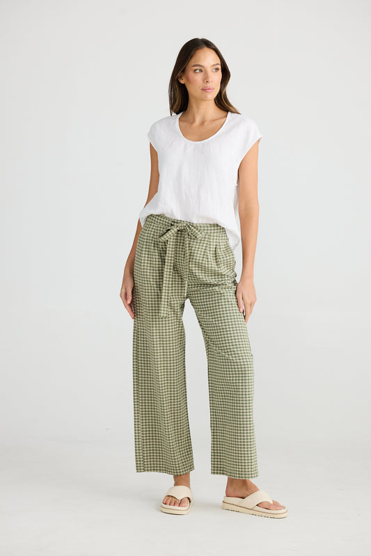 Dickens Pants (Sage Check)