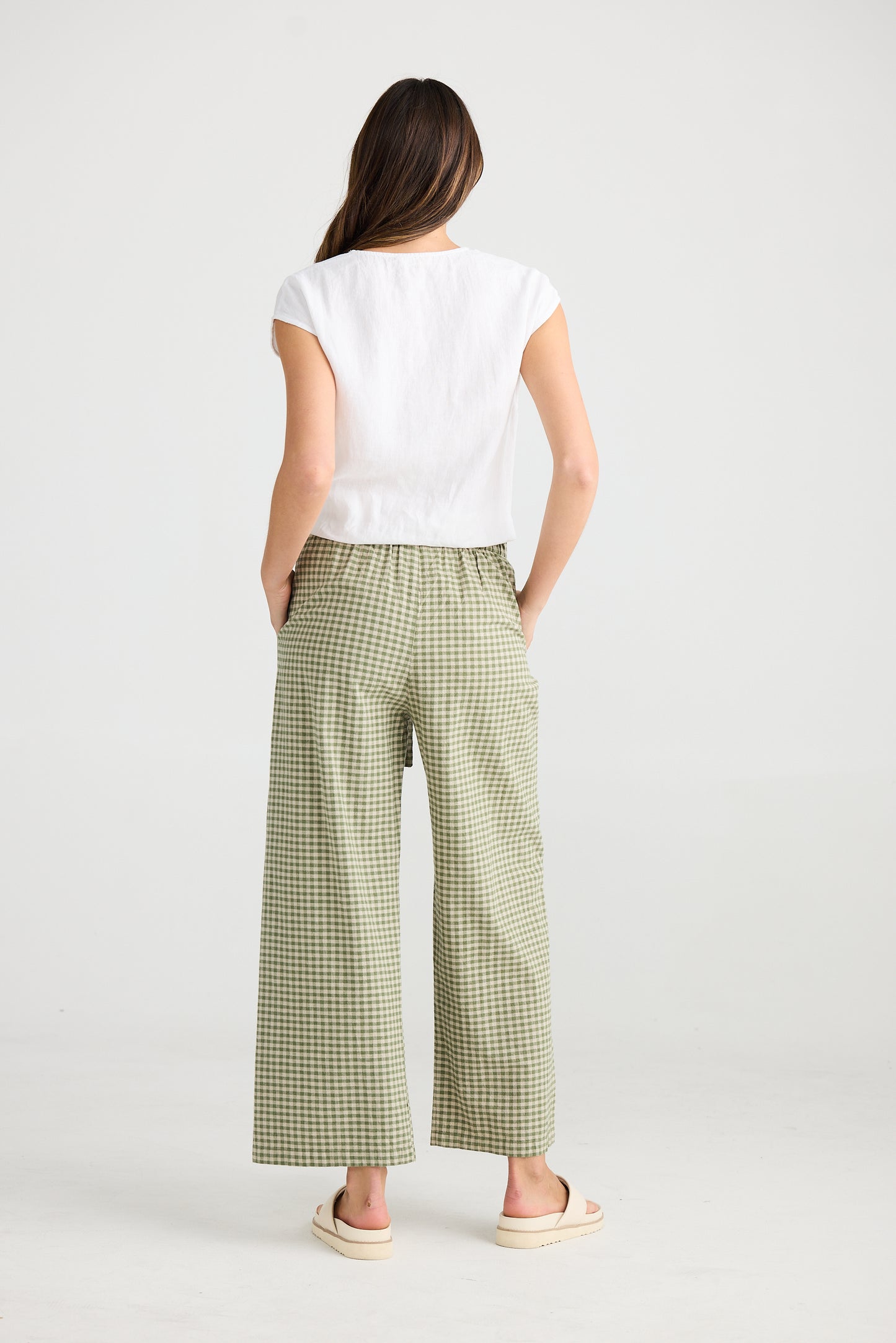 Dickens Pants (Sage Check)