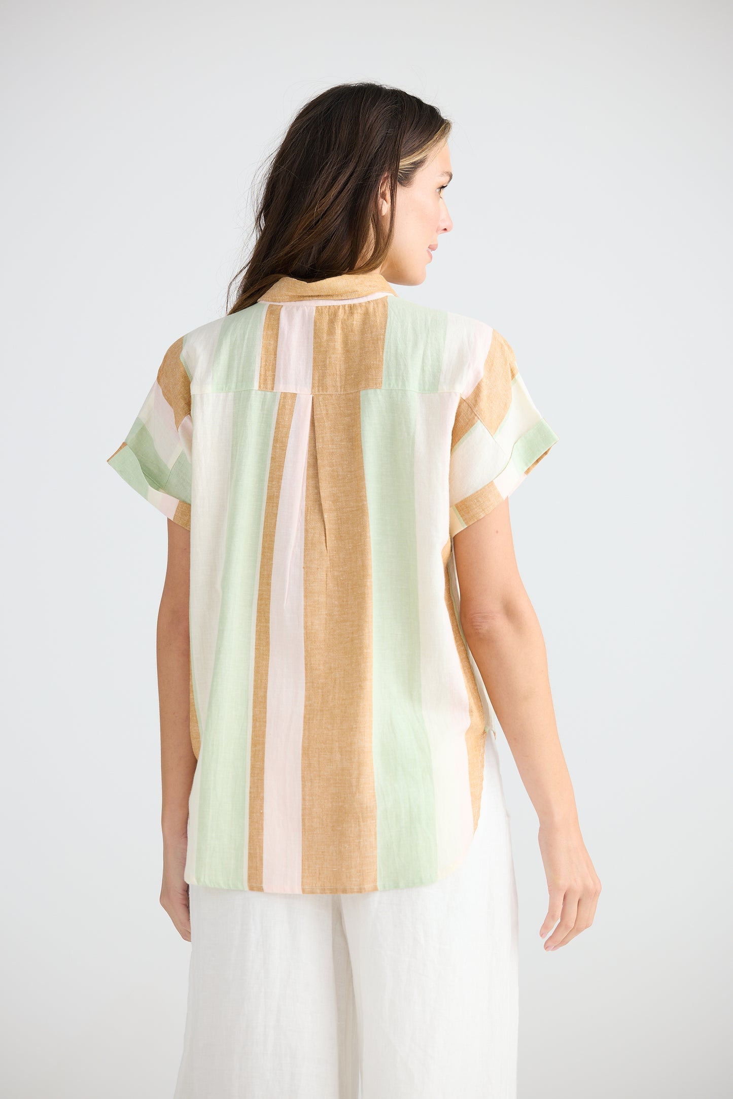 Dune Shirt (Melon Field Stripe)